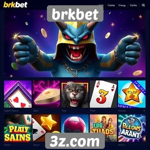 Variedade de jogos disponíveis na brkbet